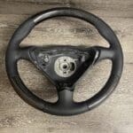 Porsche 911 Turbo 2001 Steering Wheel Restored to New Leather and Wood P7487