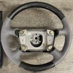Porsche Carrera Steering Wheel Restored to New Leather and Added Carbon Fiber P3544