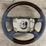 Porsche Boxster 1997 2000 Steering Wheel Restored to New Leather and Wood P1936