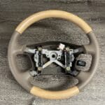 Toyota 4 Runner 1999 Steering Wheel Restored to New Wood and Leather P7800