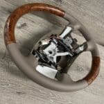 Toyota 4 Runner 2000 Steering Wheel Restored to New Leather and Wood P6162