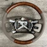 Toyota 4 Runner 2000 Steering Wheel Restored to New Leather and Wood P6163