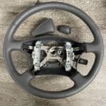 Toyota Land Cruiser 1995 Steering Wheel and Gearshift Knob Restored to New Leather P6264