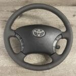 Toyota Land Cruiser 2007 Steering Wheel and Airbag Restored to New Leather P9289