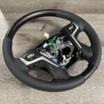 Toyota Land Cruiser 2016 Steering Wheel Restored to New Leather and Added Carbon Fiber P6659