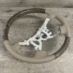 Toyota Land Cruiser Steering Wheel Restored to New Leather and Wood P8723