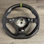 Volkswagon R32 2008 Steering Wheel Restored to New Leather and Added Carbon Fiber P7353