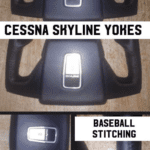 Cessna Skyline Airplane Yokes Restored to New Leather P3994