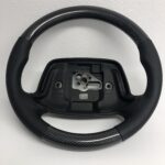 Chevy Camaro Steering Wheel Restored to New Leather and Added Carbon Fiber P2241