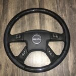 Chevy Denali Steering Wheel Restored to New Leather and Added Carbon Fiber P4519