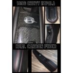 Chevy Impala 1996 Center Consoel Restored to New Leather and Added Carbon Fiber P1344