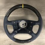 Chevy Impala 2014 Steering Wheel Restored to New Leather and Added Carbon Fiber P1111