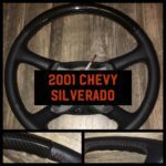 Chevy Silverado 2001 Steering Wheel Restored to New Leather and Added Carbon Fiber P5087