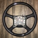 Chevy Silverado 2001 Steering Wheel Restored to New Leather and Added Carbon Fiber P5089