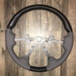 Dodge Ram 1500 2007 Steering Wheel Restored to New Leather and Added Carbon Fiber P3252