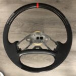 Ford F150 1995 Steering Wheel Restored to New Leather and Added Carbon Fiber P1496
