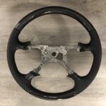 Ford Lightning 2003 Steering Wheel Restored to New Leather and Added Carbon Fiber P1343