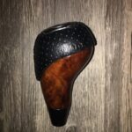 Gearshift Knob Restored to New Leather and Wood P1165