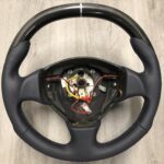 Maserati Transport 2006 Steering Wheel Restored to New Leather and Carbon Fiber P9923