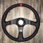 Porsche 944 1986 MOMO Steering Wheel Restored to New Leather P4169