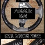 Porsche 996 2002 Steering Wheel Restored to New Leather and Carbon Fiber P6562