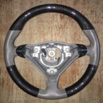 Porsche 996 2002 Steering Wheel Restored to New Leather and Carbon Fiber P9123