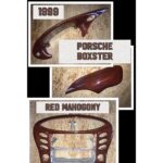 Porsche Boxster 1999 Dash Pieces Restored to New Red Mahogony Wood P8915
