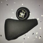 Toyota FJ80 Land Cruiser Gearshift Knob and EBrake Restored to New Leather P7548