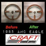 AMC Eagle 1985 Steering Wheel Restored to New Leather P0664