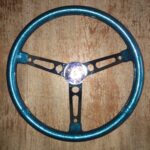 Ansen 1966 Steering Wheel Restored to New Leather P9082