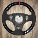 Aston Martin Steering Wheel Restored to New Leather and Wood P5586
