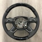 Audi A8 Steering Wheel Restored to New Leather and Wood P8681