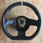 Audi R8 2009 Steering Wheel Restored to New Leather and Alcantara P9643