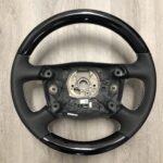 Audi Steering Wheel Restored to New Leather and Wood P9463