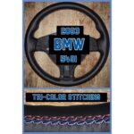 BMW 540i 2003 Steering Wheel Restored to New Leather P9219