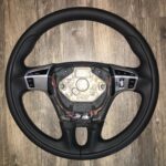 Bentley Continental GT 2010 Steering Wheel Restored to New Leather P5101