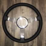 Billet Steering Wheel Restored to New Leather P2265