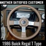 Buick Regal T Type 1986 Steering Wheel Restored to New Leather P2872
