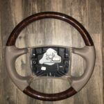 Buick Riviera 1998 Steering Wheel Restored to New Leather and Wood P3028