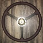 Buick Special 1937 Steering Wheel Restored to New Leather P4399