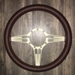 Cadillac 1995 Steering Wheel Restored to New Leather P0077