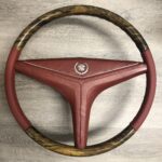 Cadillac ElDorado 1971 Steering Wheel Restored to New Leather and Wood P6401