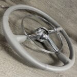 Cadillac Series 61 1949 Steering Wheel Restored to New Leather P6139