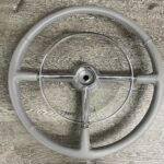 Cadillac Series 61 1949 Steering Wheel Restored to New Leather P6140