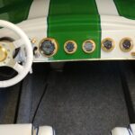 Caliber Tracer 1987 Boat Steering Wheel Restored to New Leather P2019
