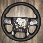 Chevy 3500 HD 2019 Steering Wheel Restored to New Leather P0632