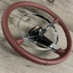 Chevy Bel Air 1955 Steering Wheel Restored to New Leather P6283