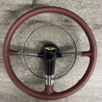 Chevy Bel Air 1955 Steering Wheel Restored to New Leather P6284