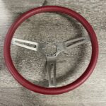 Chevy Camaro 1968 Steering Wheel Restored to New Leather P2871