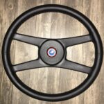 Chevy Camaro 1973 Steering Wheel Restored to New Leather P0213